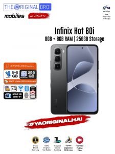 Infinix Hot 60i - 8GB RAM - 256GB Storage - Easy Monthly Installments - PTA Approved - 1 Year Official Warranty - The Original Bro Mobiles - TOB70